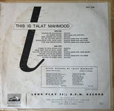 Talat Mahmood - This Is Talat Mahmood (Vinyl) Image